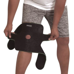 Joelheira Ajustável com Velcro Preta - Mercur - Cirúrgica Lobby