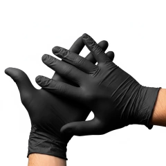 Luva Nitrílica Preta Caixa c/ 100un - Inoven - comprar online