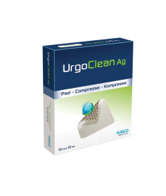 Curativo Antibiofilme e Antimicrobiano com Prata UrgoClean Ag 10x10cm c/ 10 Unidades - Urgo Medical