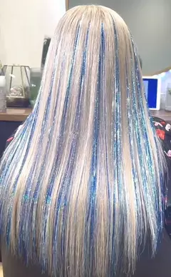 TINSEL HAIR | EXTENSIONES GLITTER