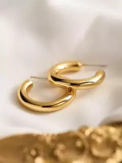 AROS CHUNKY HOOP GOLD