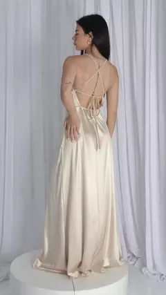 Vestido Champagne Saten en internet