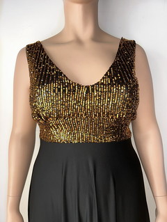 Vestido Monique dorado - tienda online