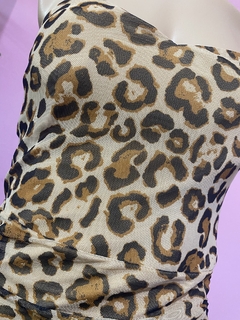 Vestido Strapless Animal Print en internet