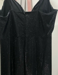 Vestido Drap negro - tienda online