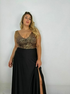 Vestido Monique dorado - comprar online