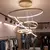 Colgante Saturno 6 Aros Dorado