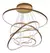 Colgante Saturno 6 Aros Dorado - comprar online