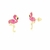 Brinco Flamingo Rose BR21674