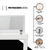Penteadeira Com Espelho Multiuso Quarto Camarim Make Em Mdf - comprar online