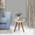 Mesa Lateral Sala Pé Palito Decorativa Tampo Orgânico Para Interiores 47X50 - comprar online