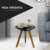 Mesa Lateral Sala Pé Palito Decorativa Tampo Orgânico Para Interiores 47X50 - loja online