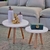 Mesa De Centro Para Sala Pes De Madeira Decorativa - comprar online
