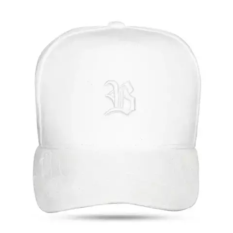 BONE BLCK SNAPBACK VELUDO BRANCO LOGO BASIC