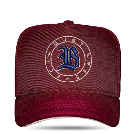 BONE BLCK SNAPBACK MUST RESPECT VINHO