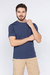 Camiseta Masculina Sutil V Azul Marinho - comprar online