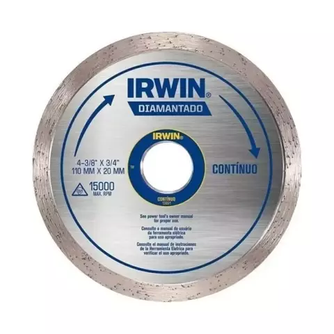 DISCO DIAMANTADO 110MM LISO -IRWIN