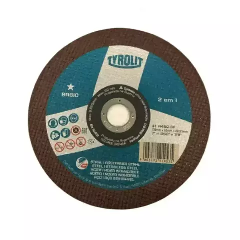DISCO CORTE INOX 7X1.6X22.2 -TYROLIT