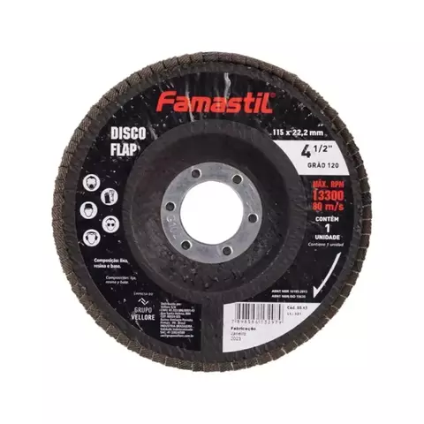 DISCO FLAP METAL G40 41/2 ANGULAR -FAMASTIL