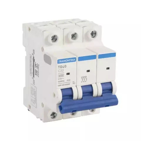 DISJUNTOR 3P 32A CURVA C DIN BR -TRAMONTINA