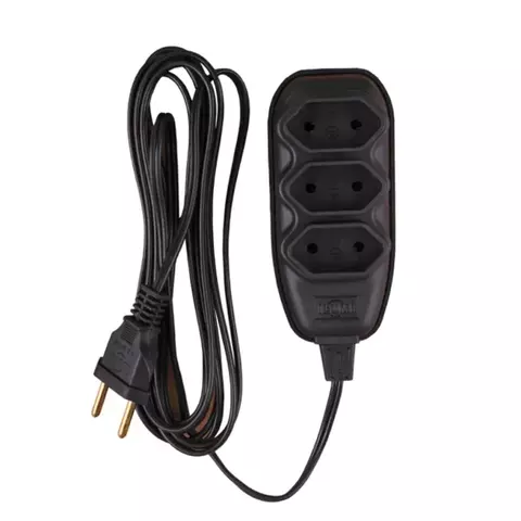 EXTENSAO TRIPLA PARAL 1.0 (MT) 10A 250V PT 17902 -ILUMI