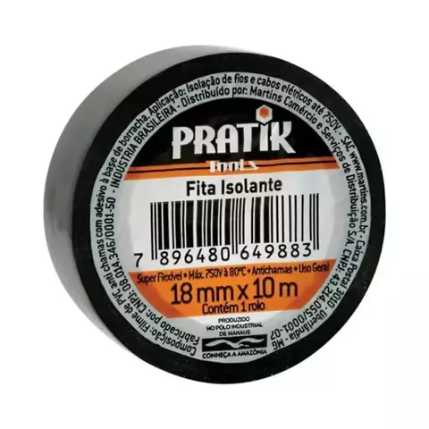 FITA ISOLANTE 18MM X 10M -PRATIK