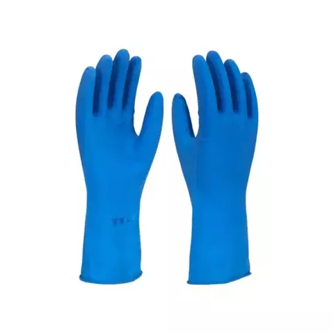 LUVA LATEX AZUL GD 30CM LISA 137 -IMBAT