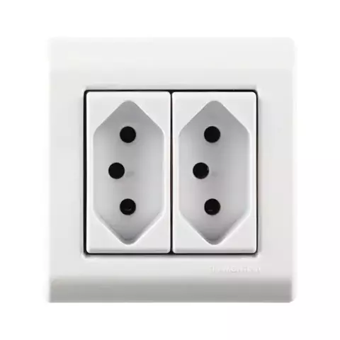 TOMADA 2S 10A SOB DUPLA LIZFLEX BR EM TERMOPLASTICO 250V -TRAMONTINA