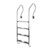 ESCALERA CONFORT 4 PELDAÑOS ACERO INOXIDABLE CON ANCLAJE - comprar online