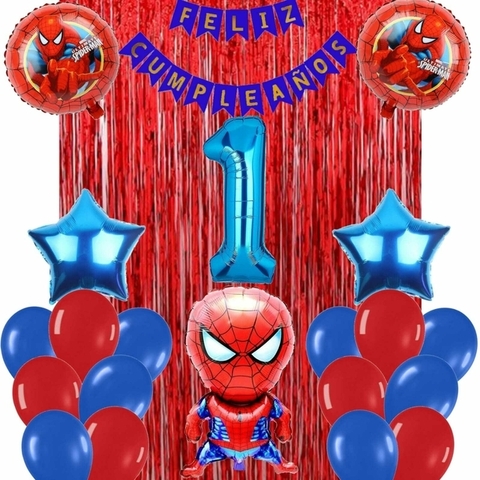 Combo Decoracion Spiderman Hombre Araña 44PCS