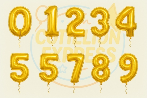 Globo a Granel Metalizado Dorado 16" (40cm) x1u - comprar online