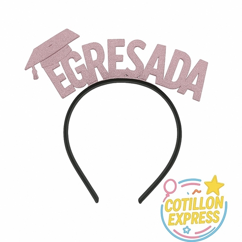 Vincha Egresada Rosa x1u