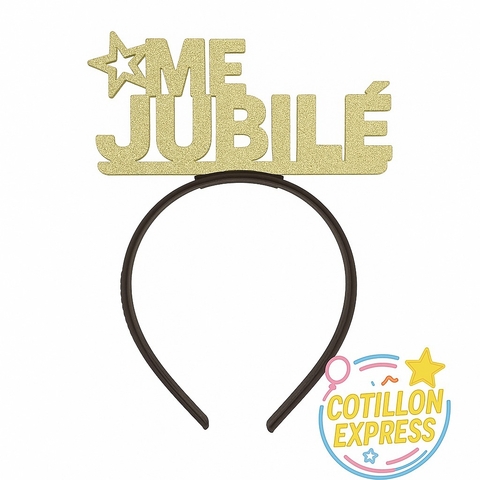 Vincha Me Jubile Dorado x1u