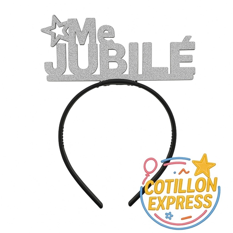 Vincha Me Jubile Plata x1u