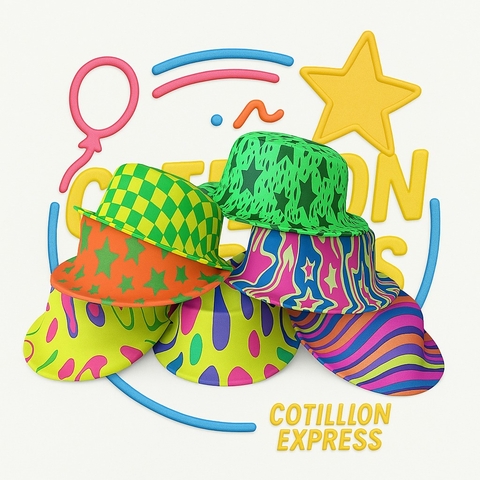 Sombrero Bombin Estampado Surtidos x12u - comprar online