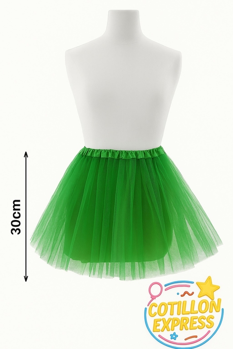 Tutu Liso Verde 30cm x1u - comprar online