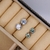 Brinco Solitário Moissanite Verde - loja online