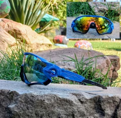 LENTES TIPO OAKLEY JAWBREAKER CON LOGOS - TOTAL BIKES