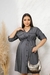 VESTIDO CHEMISE JEANS PRETO MANGA 3/4 - comprar online