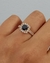 Anillo diamante Negro de 0,50 Ct y halo de diamantes naturales en internet