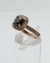 Anillo diamante Negro de 0,50 Ct y halo de diamantes naturales - comprar en línea