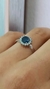 Anillo Marquesa Diamante azul 0,50 cts y diamantes naturales - comprar en línea