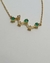 Cadena con Dije Constelación Esmeraldas y Diamantes