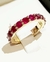 Cintillo Oro 18k y Rubí