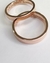 Argollas Planas de Matrimonio Oro Rosado 18k