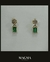 Aretes de Oro 18k,esmeraldas y diamantes - comprar en línea