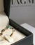 Anillo compromiso oro 18k esmeralda y diamantes - comprar en línea