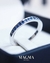Argolla de Oro Blanco 18k y zafiros - comprar en línea