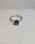 Anillo Oro blanco 18k y Zafiro de Sri Lanka - Magma Joyería