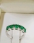 Anillo Tipo Cintillo Esmeralda y Oro blanco 18k en internet